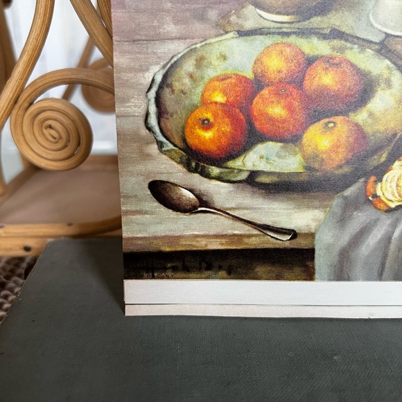Mid-Century Artwork, Set of 2, Framed Henk Bos, FRUIT Still Life Pictures - Picture 4 of 6